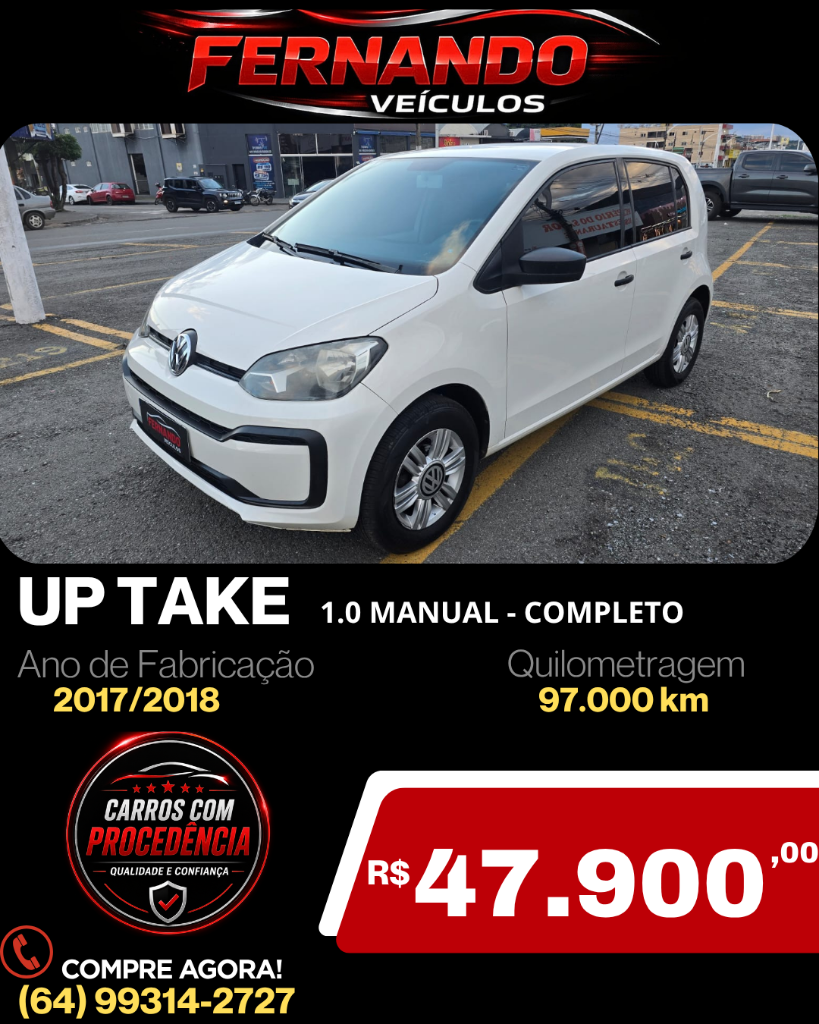 Volkswagen Up up! take 1.0 Total Flex 12V 5p 2018