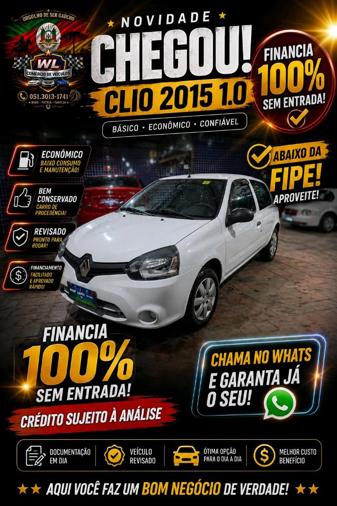 Renault Clio Clio Authentique 1.0/1.0 Hi-Power 16V 3p 2015