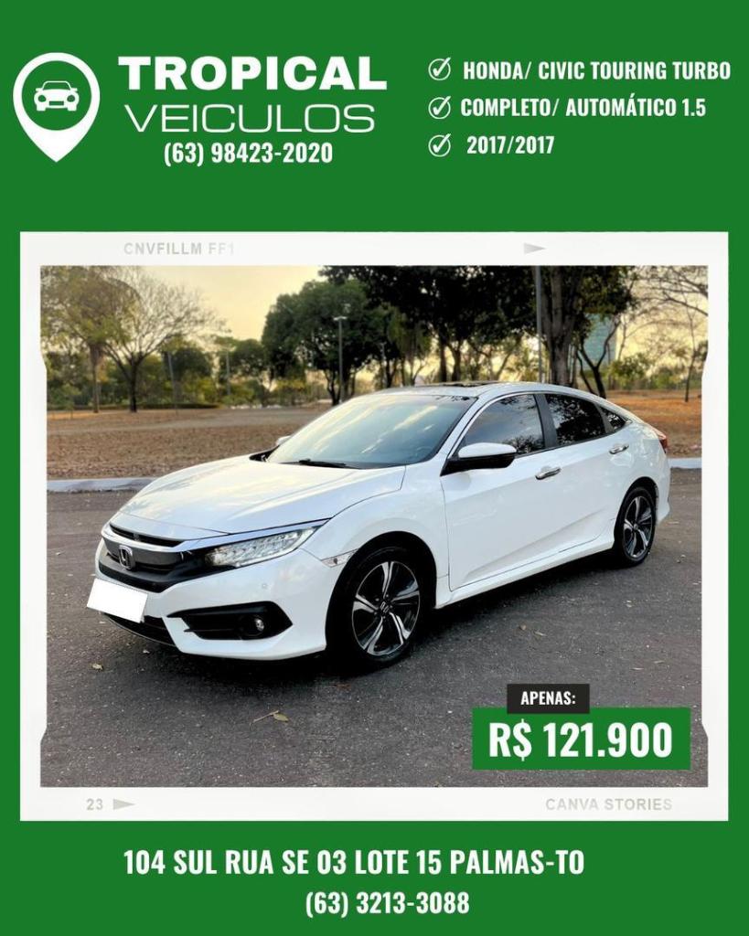 Honda Civic 1.5 16V TURBO GASOLINA TOURING 4P CVT 2017