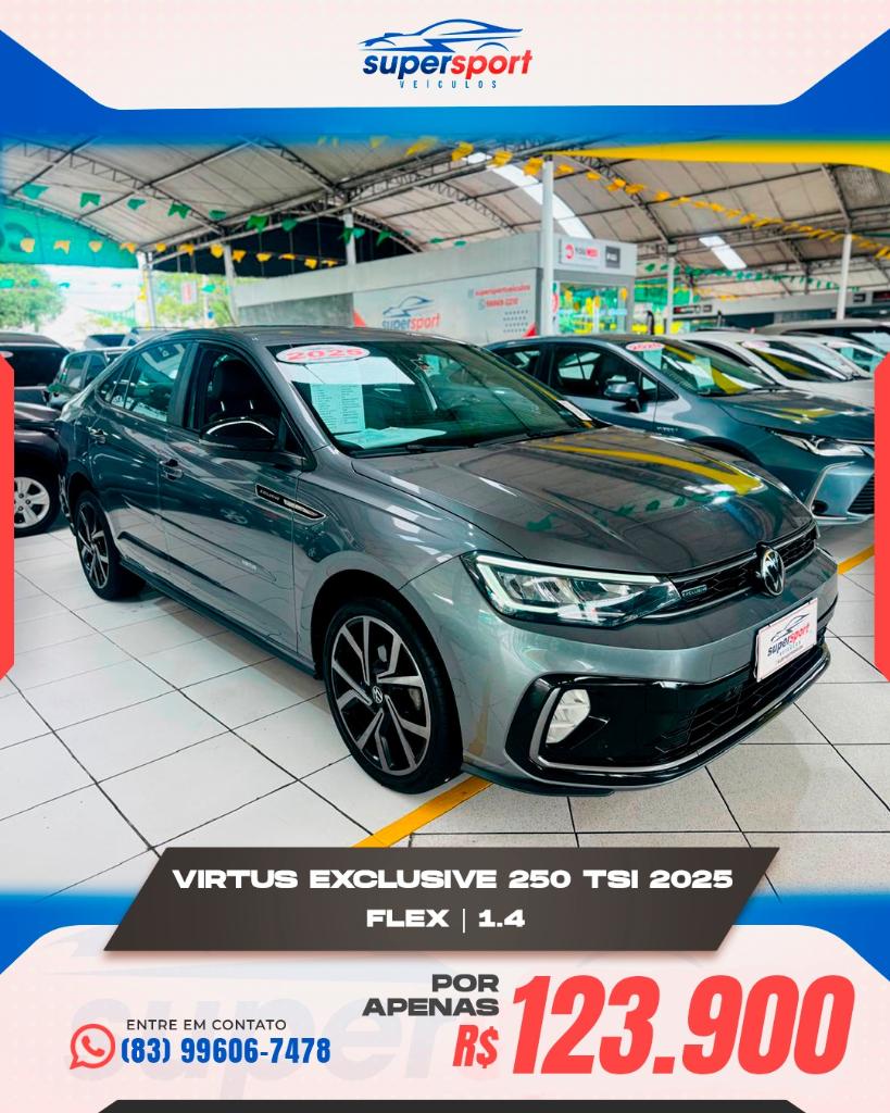 Volkswagen Virtus 1.4 250 TSI EXCLUSIVE AUTOMÁTICO 2025