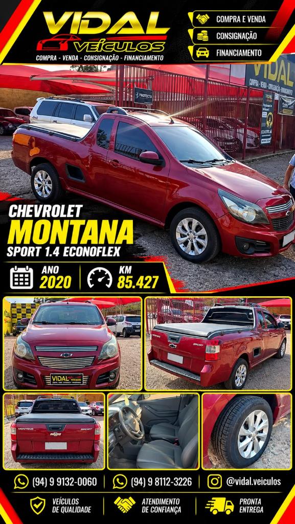 Chevrolet Montana SPORT 1.4 ECONOFLEX 8V 2P 2020