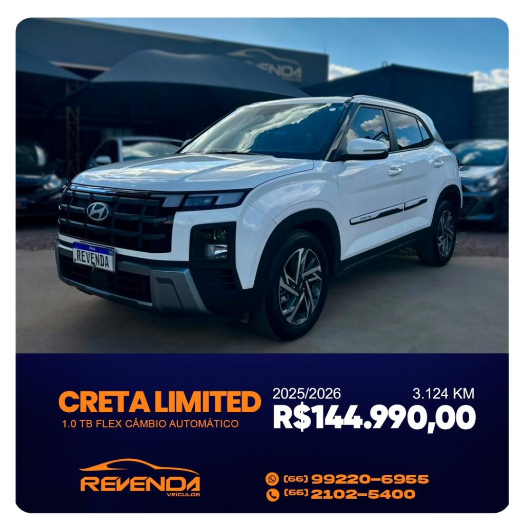 Hyundai Creta Creta Limited 1.0 TB 12V Flex Aut. 2026