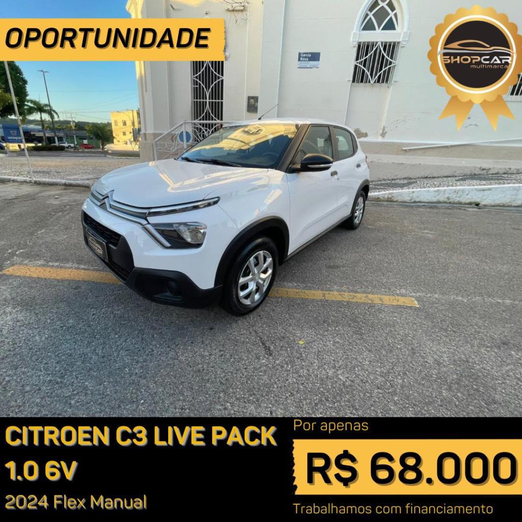 Citroën C3 C3 Live Pack 1.0 Flex 6V 5p Mec. 2024