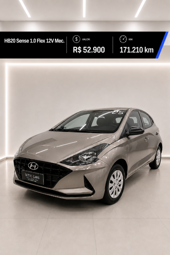 Hyundai Hb20 HB20 Sense 1.0 Flex 12V Mec. 2020