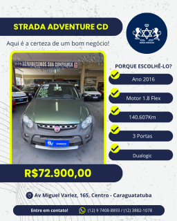 Foto do veículo Fiat Strada 1.8 E.torq Flex Cd Adventure