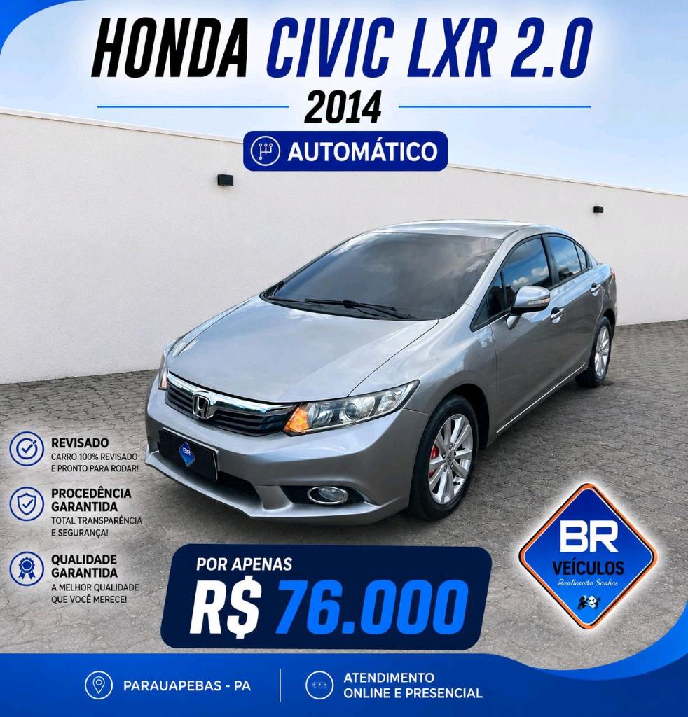 Honda Civic Civic Sedan LXR 2.0 Flexone 16V Aut. 4p 2014