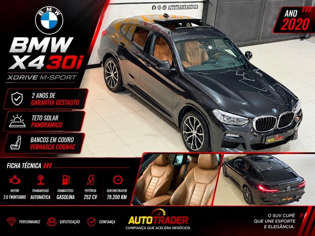 BMW X4 XDRIVE 30I M-SPORT 2.0 TB 252CV AUT 2020