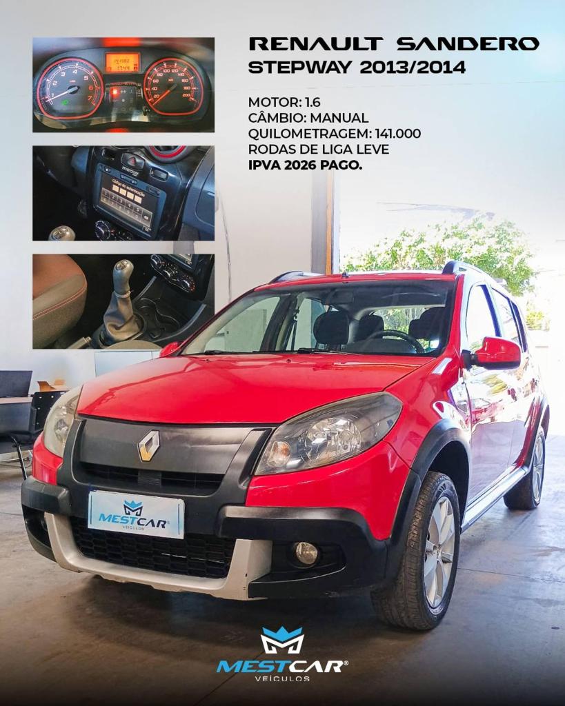 Renault Sandero SANDERO STEPWAY Hi-Power 1.6 8V 5p 2014