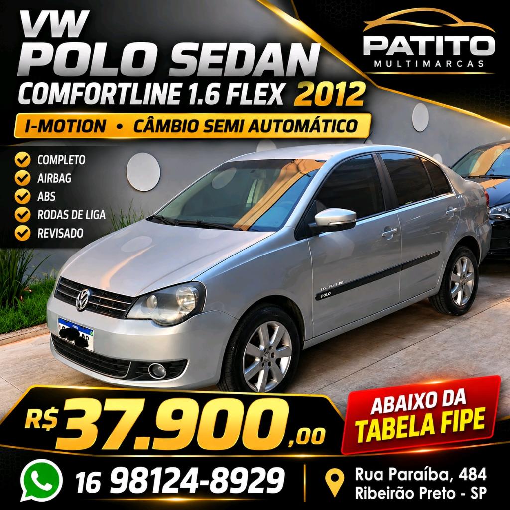 Volkswagen Polo COMFORTLINE 1.6 8V FLEX 2012