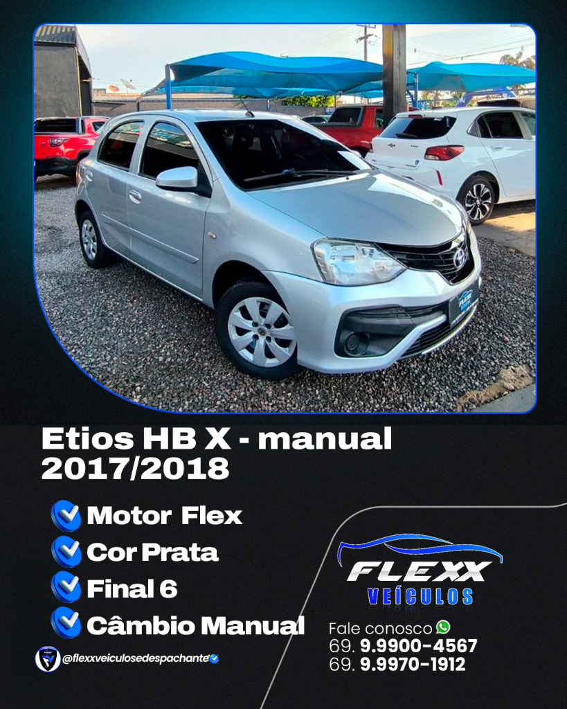 Toyota Etios 1.3 X 16V FLEX 4P MANUAL 2018