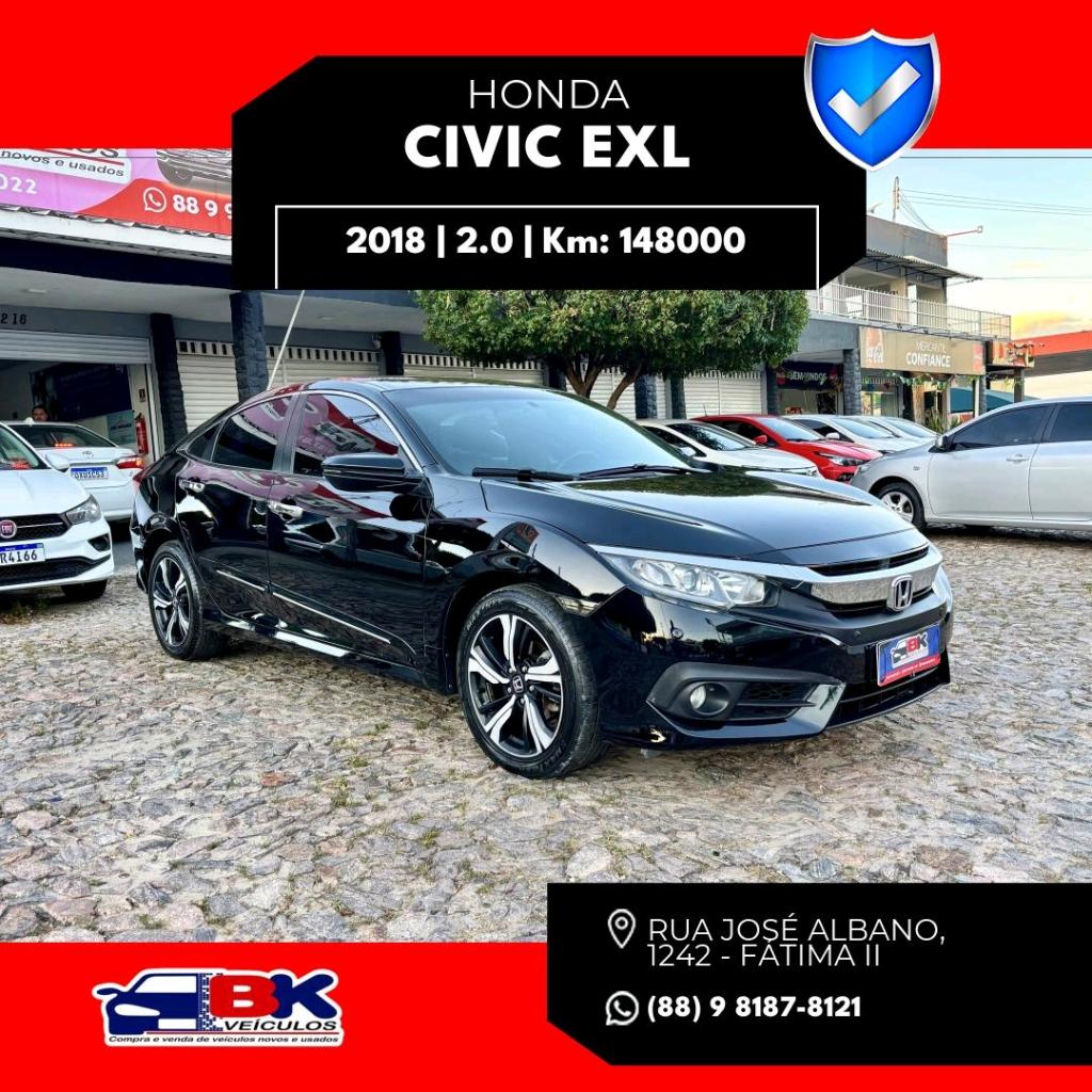 Honda Civic 2.0 16V FLEXONE EXL 4P CVT 2018