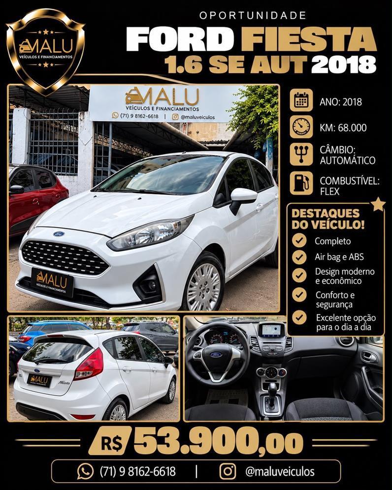 Ford Fiesta SEDAN SEL 1.6 16V FLEX AUT. 2018
