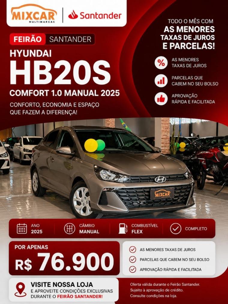 Hyundai Hb20S HB20S Comfort 1.0  Flex 12V Mec. 2025