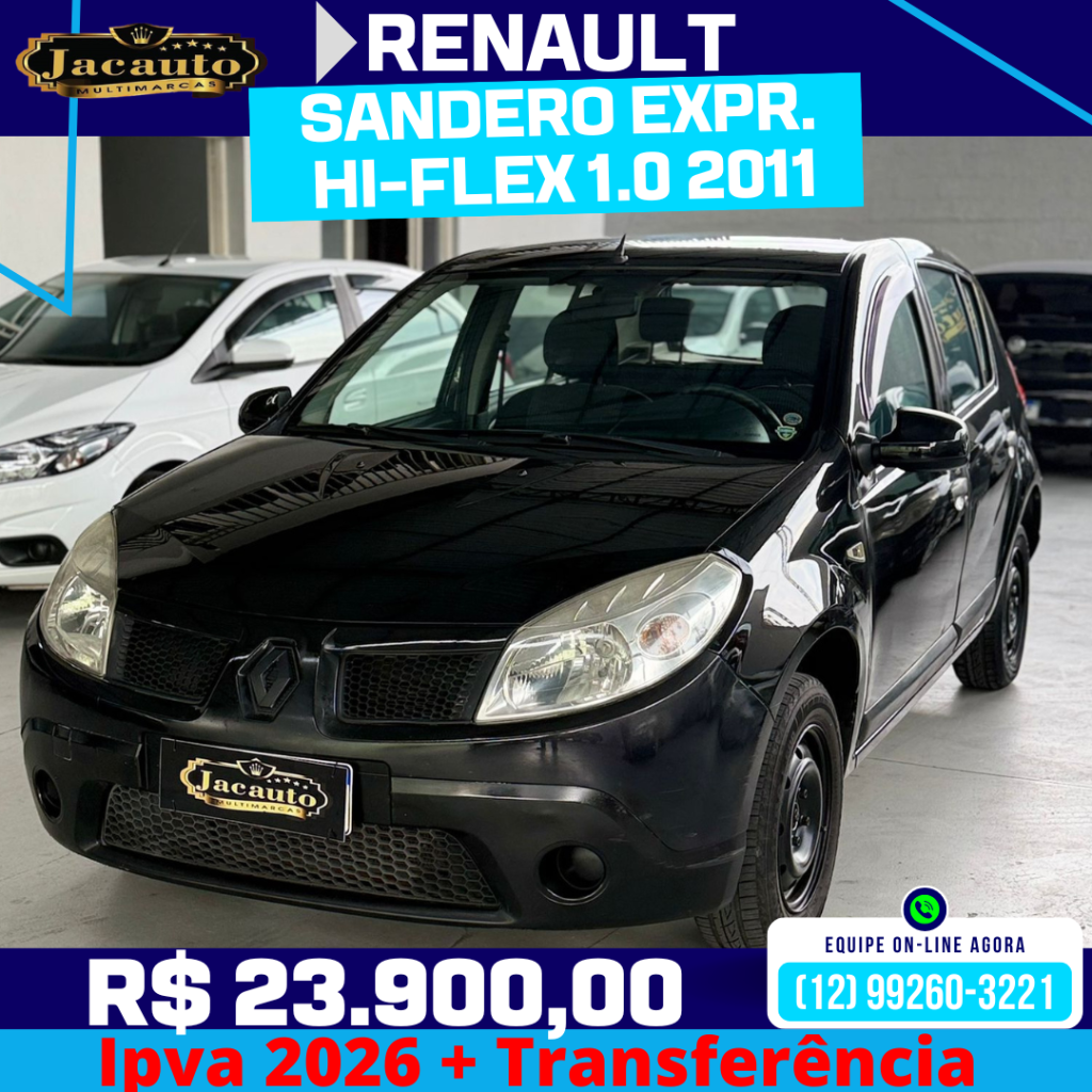 Renault Sandero EXPRESSION HI-FLEX 1.0 16V 5P 2011