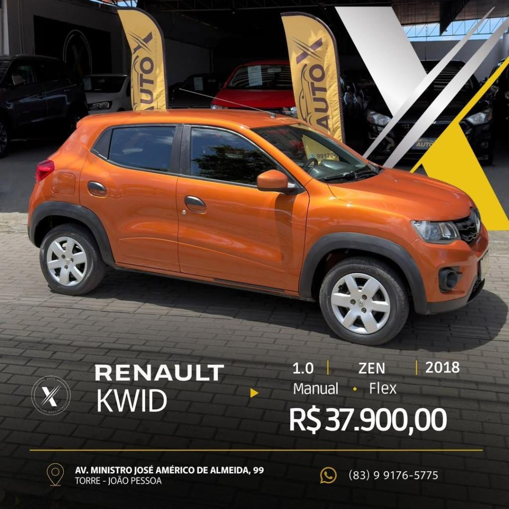 Renault Kwid 1.0 12V SCE FLEX ZEN MANUAL 2018