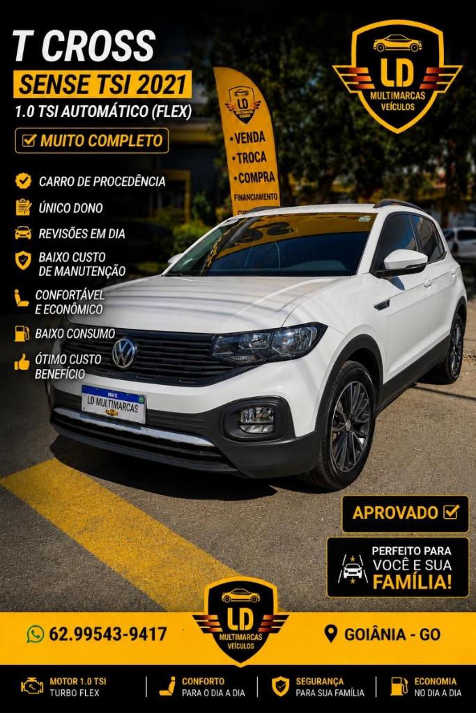 Volkswagen T-Cross T-Cross Sense 200 TSI 1.0 Flex 5p Aut. 2021