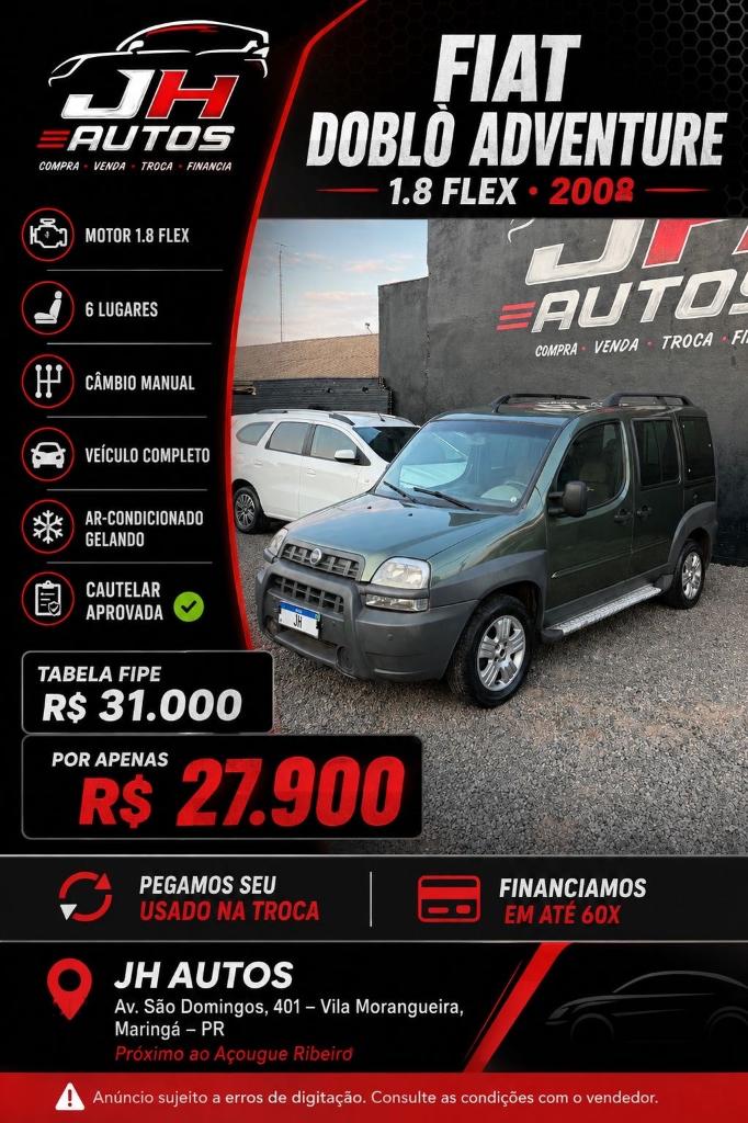 Fiat Doblo ADVENTURE 1.8 8V 2008