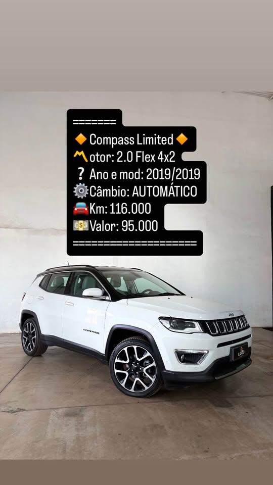 Jeep Compass COMPASS LIMITED 2.0 4x2 Flex 16V Aut. 2019