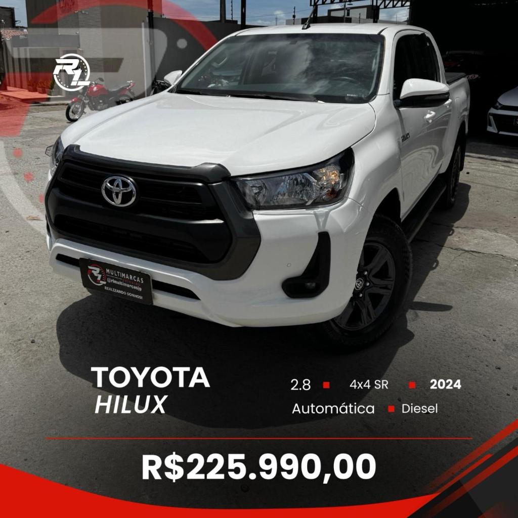 Toyota Hilux 3.0 SRV 4X4 CD 16V TURBO INTERCOOLER DIESEL 4P AUTOMÁTICO 2024