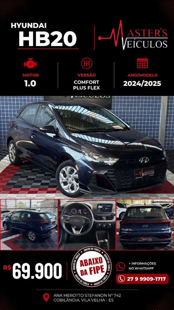 Hyundai Hb20 HB20 Comfort Plus 1.0 Flex 12V Mec. 2025
