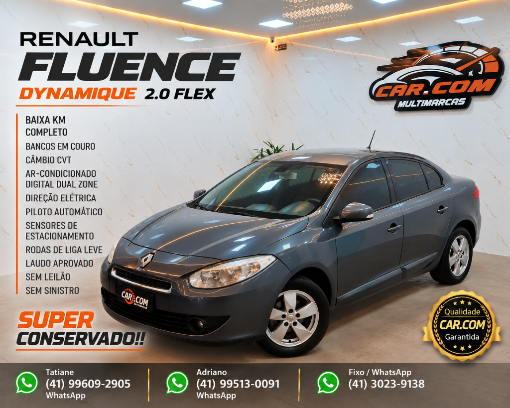 Renault Fluence DYNAMIQUE 2.0 CVT FLEX 2011