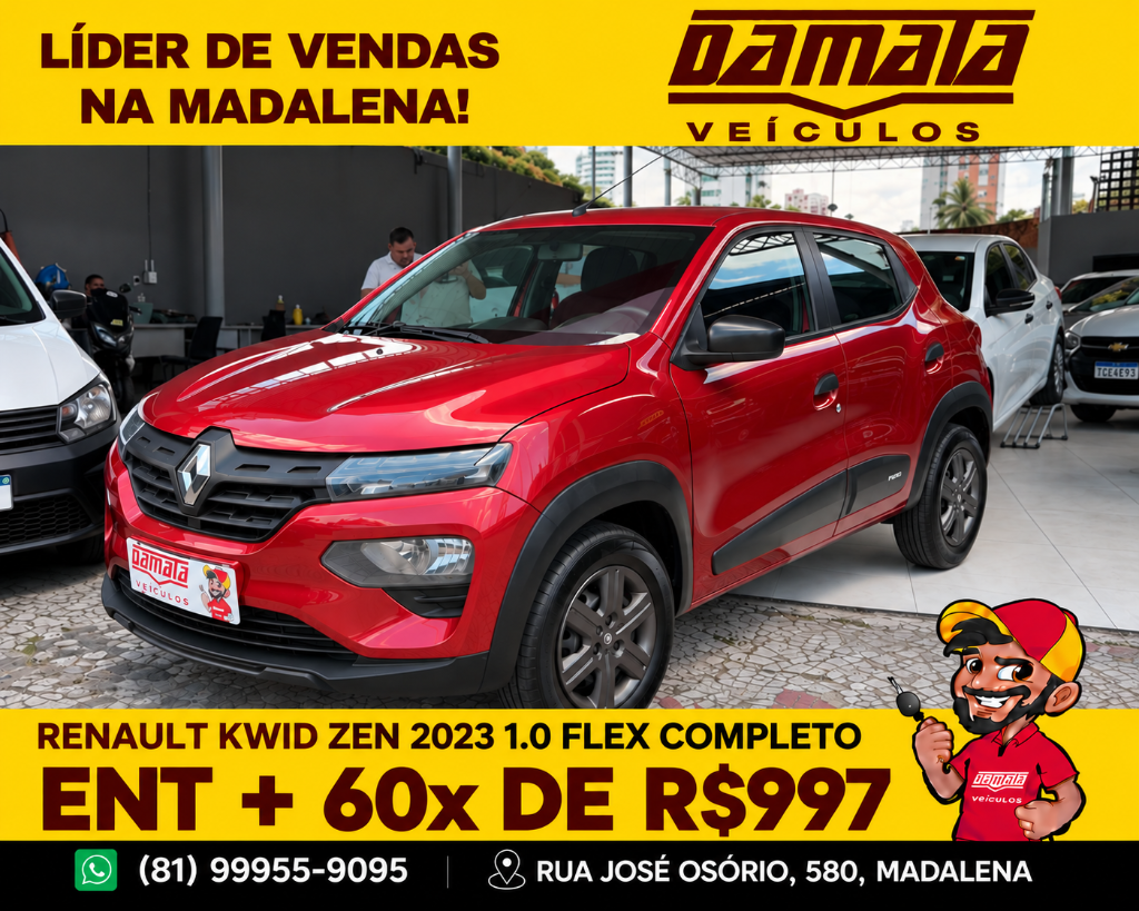Renault Kwid 1.0 12V SCE FLEX ZEN MANUAL 2023