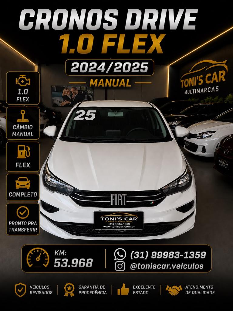 Fiat Cronos 1.0 FIREFLY FLEX DRIVE MANUAL 2025