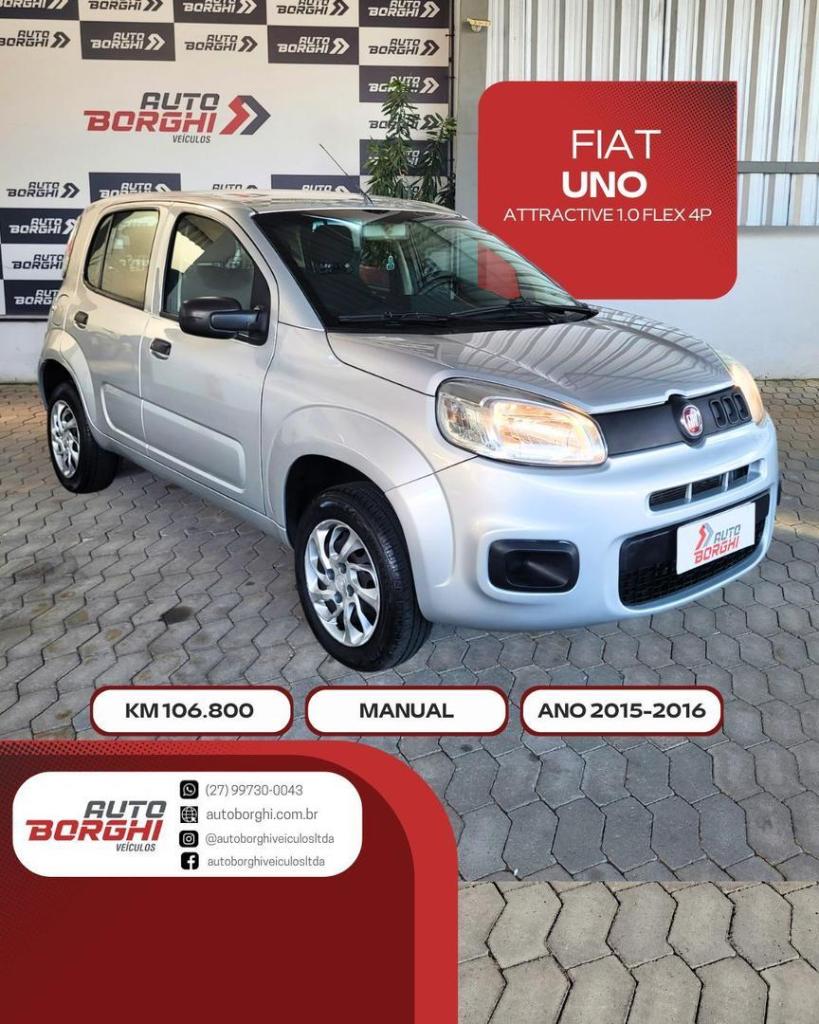 Fiat Uno 1.0 Evo Flex Attractive 2016