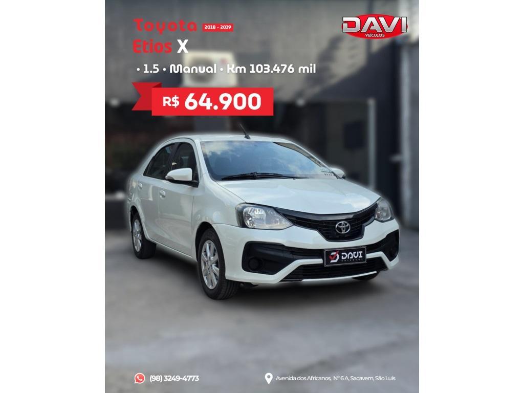 Toyota Etios 1.5 X PLUS SEDAN 16V FLEX 4P AUTOMÁTICO 2019