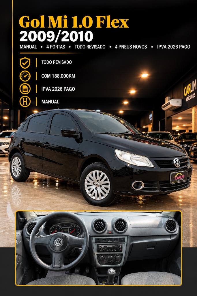 Volkswagen Gol (NOVO) 1.0 MI TOTAL FLEX 8V 2P 2010