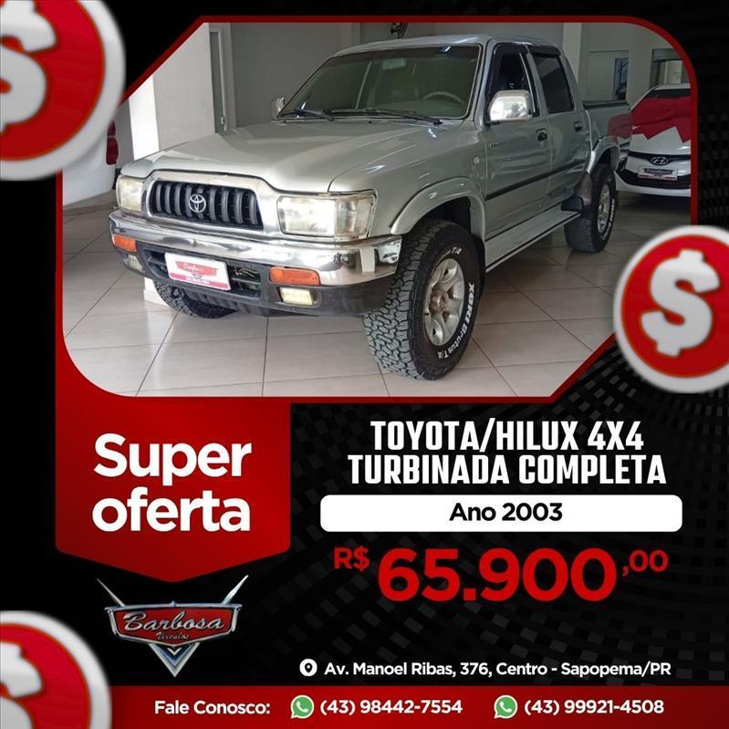 Toyota Hilux 3.0 SR 4X4 CD 16V TURBO INTERCOOLER DIESEL 4P MANUAL 2003