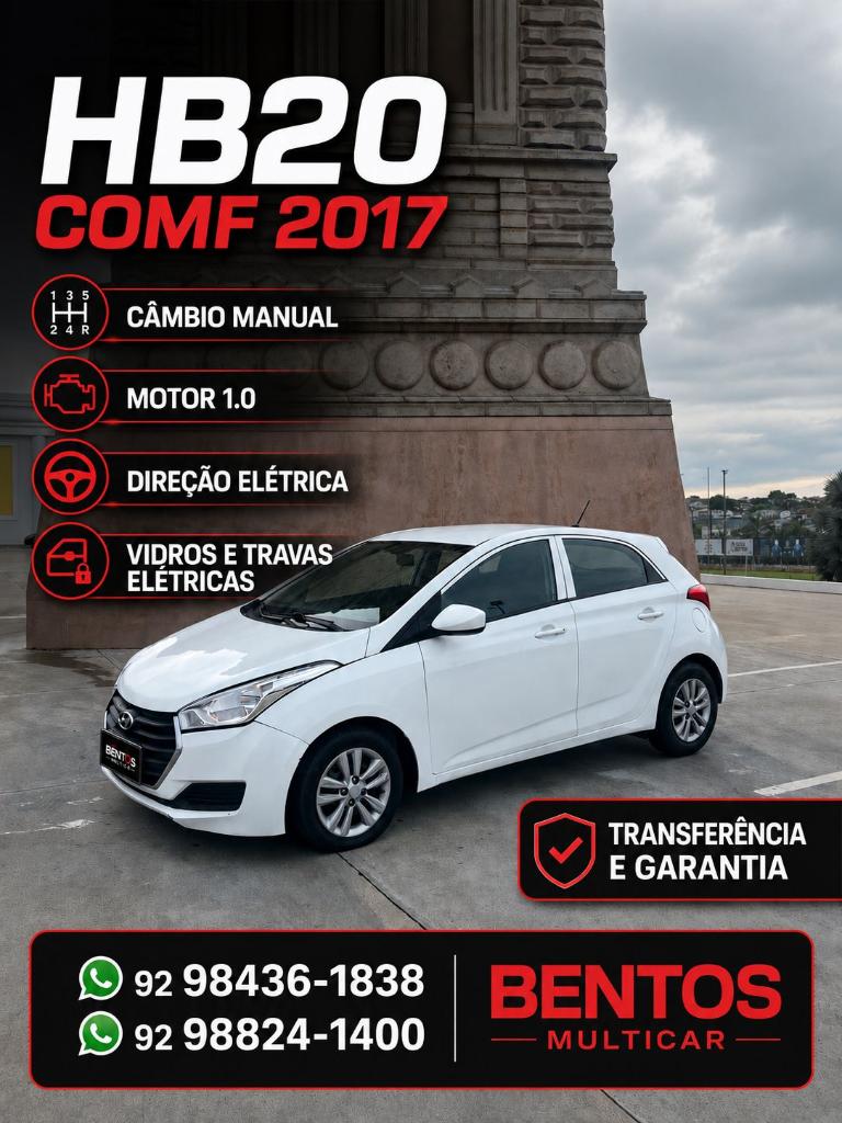 Hyundai Hb20 HB20 Comfort Plus 1.0 TB Flex 12V Mec. 2017