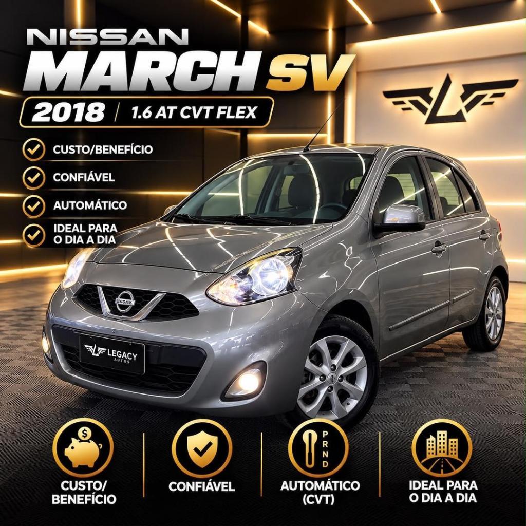 Nissan March SV 1.6 16V CVT FLEX 2018